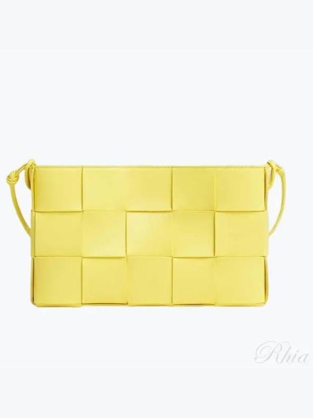 Bottega Veneta Cassette Strap Shoulder Bag Yellow