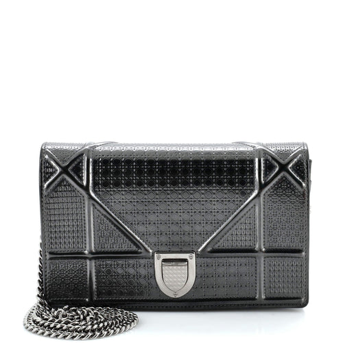 Dior Diorama Wallet on Chain Cannage Embossed Calfskin