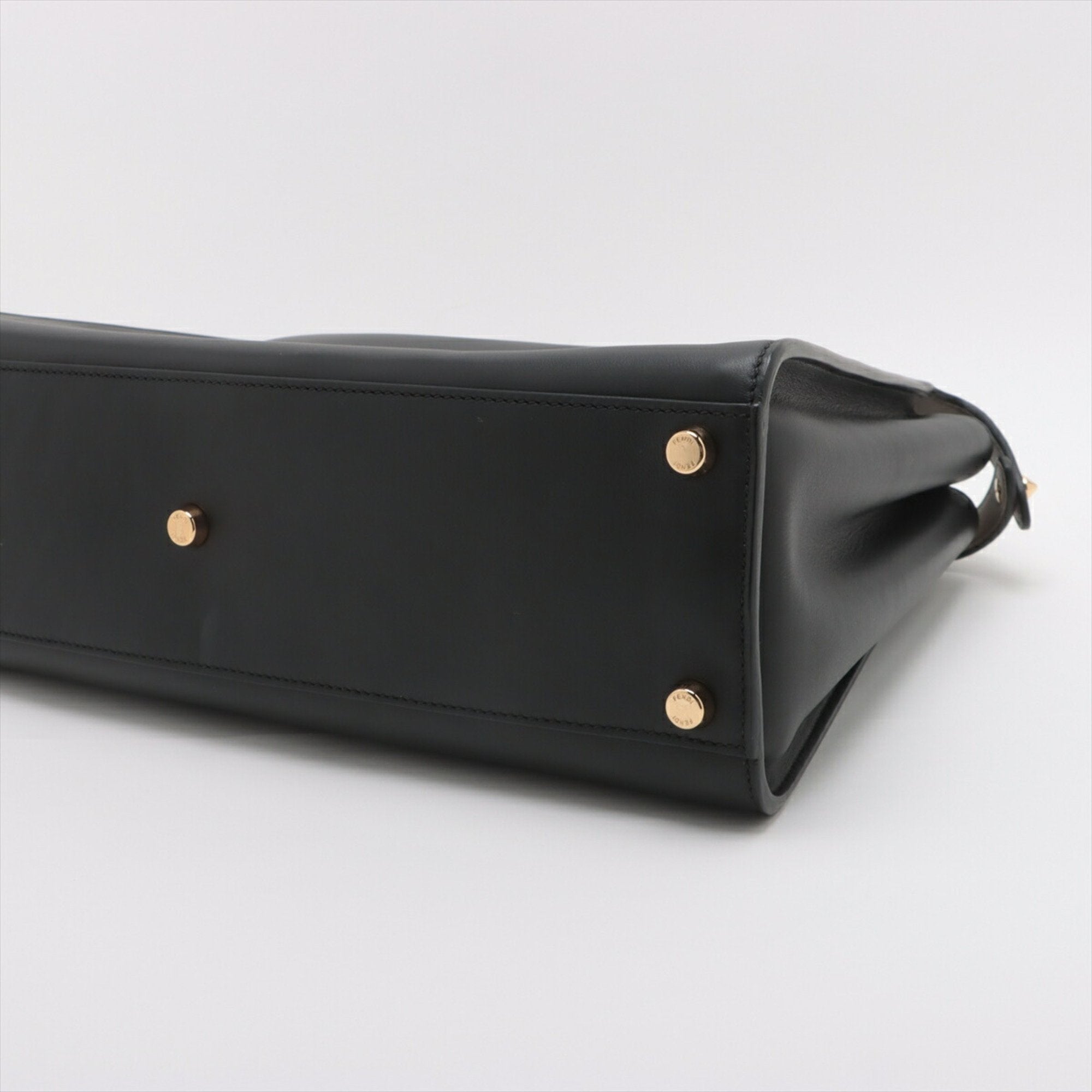 Fendi Peekaboo  Leather Handbag Tote Bag ()