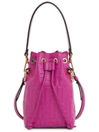 Fendi Mon Tresor Small Leather Bucket Bag Pink