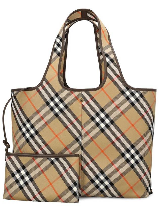 Burberry Check Medium Tote Bag Sand