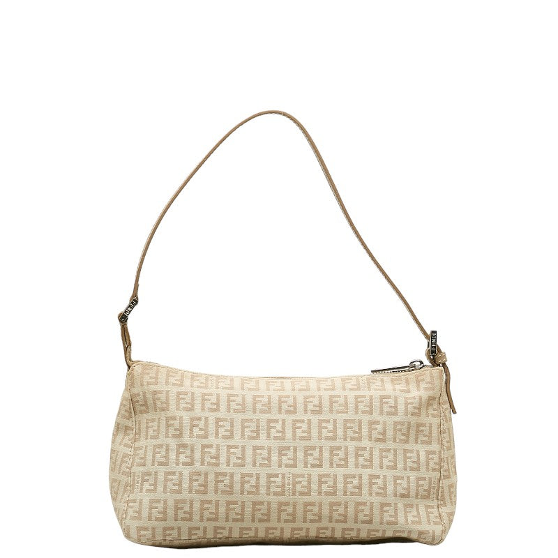 Fendi  Handbags Porch 8BR267 Beige Canvas Leather  Fendi