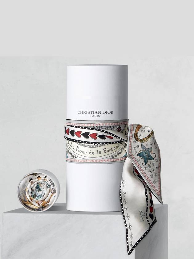 La Rue De La Fortune Taro Micha Silk Twill Muffler White Dior