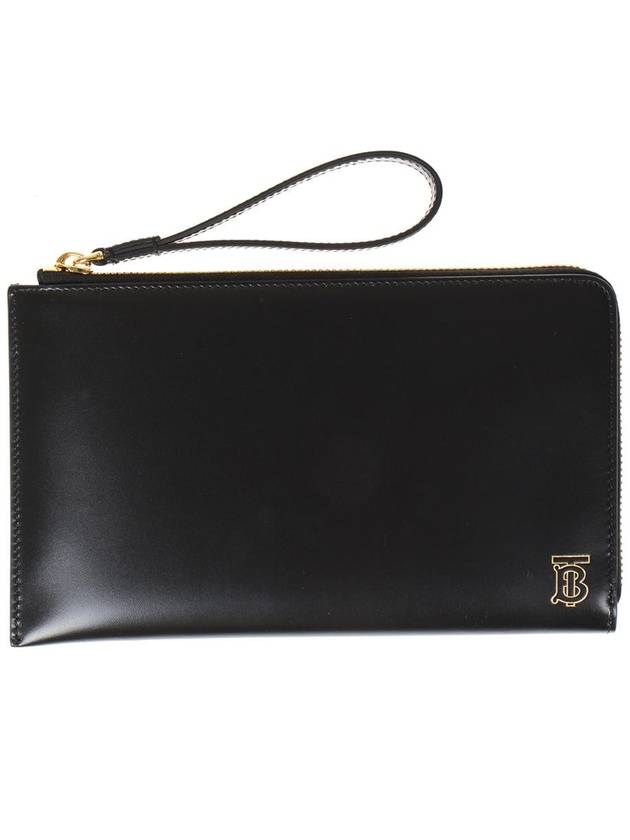 Burberry TB Logo Travel Long Wallet Black