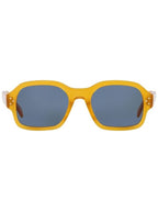 CELINE Eyewear Square Acetate Sunglasses Yellow