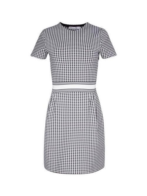 Check'n'Dior Knit Short Dress Dior