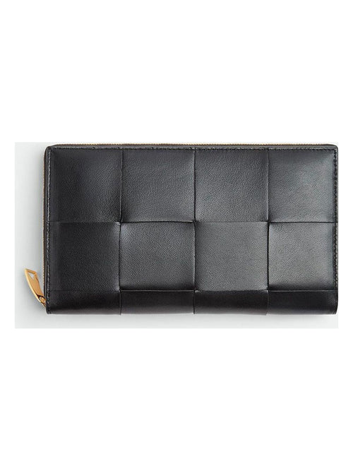 Bottega Veneta Women's Intrecciato Leather Continental Wallet in Black | Size UNICA | 651368VCQC1