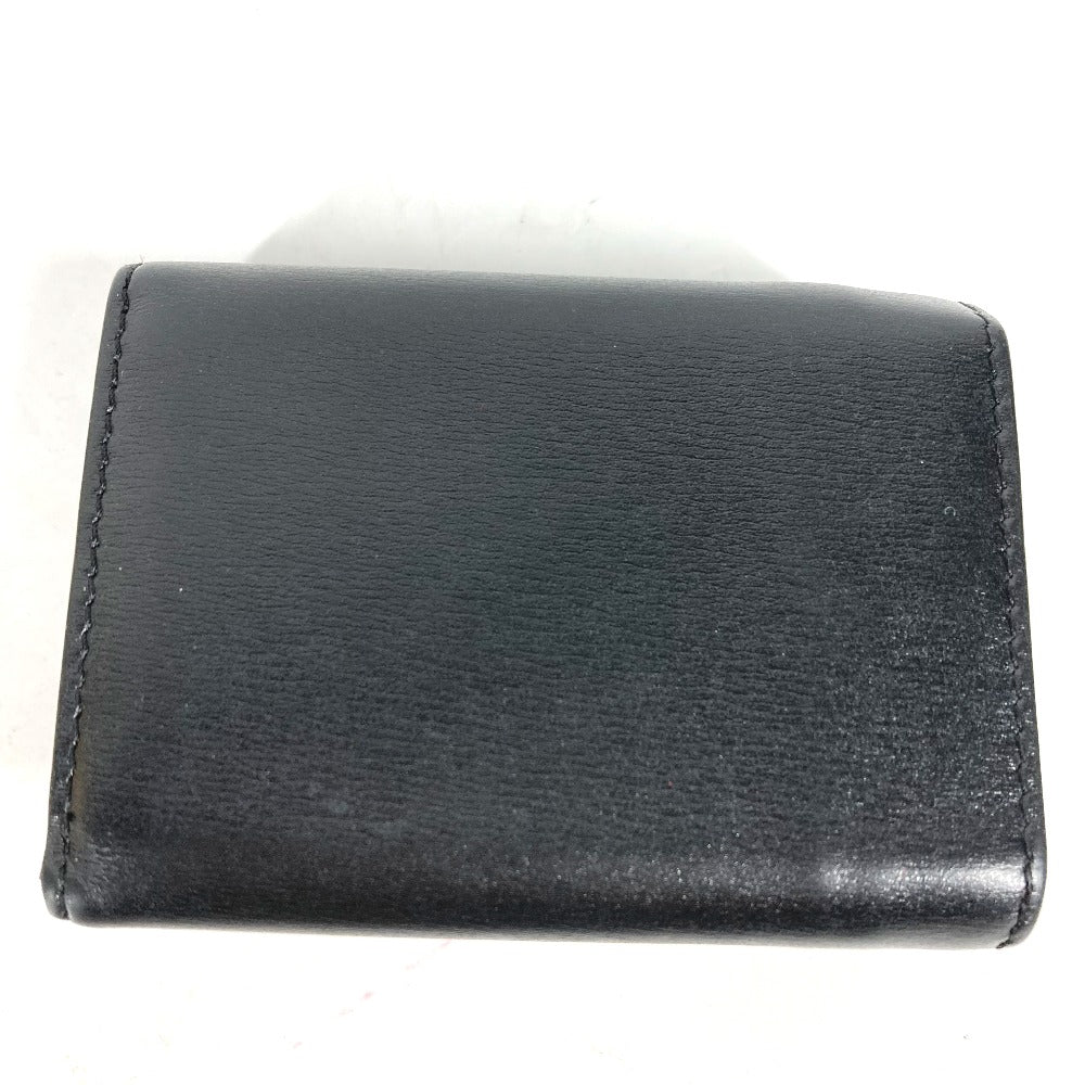 FENDI Trifold wallet 8M0395 leather black logo Women