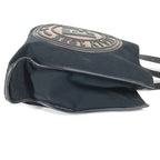 FENDI Tote Bag 7VA435 Canvas / leather black Vertical Shoulder Bag logo FF