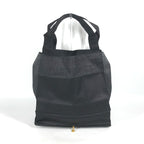FENDI Tote Bag Nylon black vintage logo