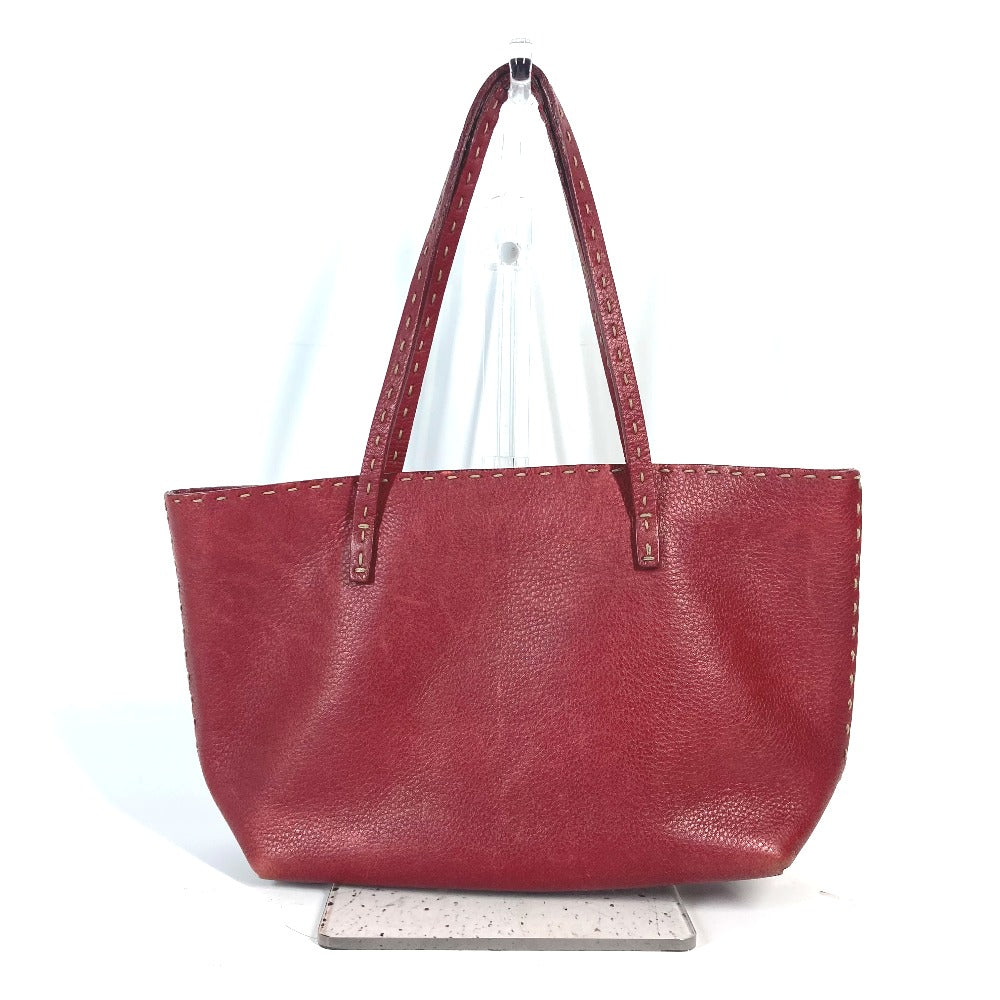FENDI Tote Bag leather Red Shoulder Bag Bag Celeria Women