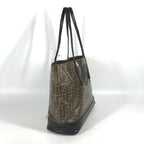FENDI Tote Bag 8BH348 PVC, Leather Brown Zucca mens