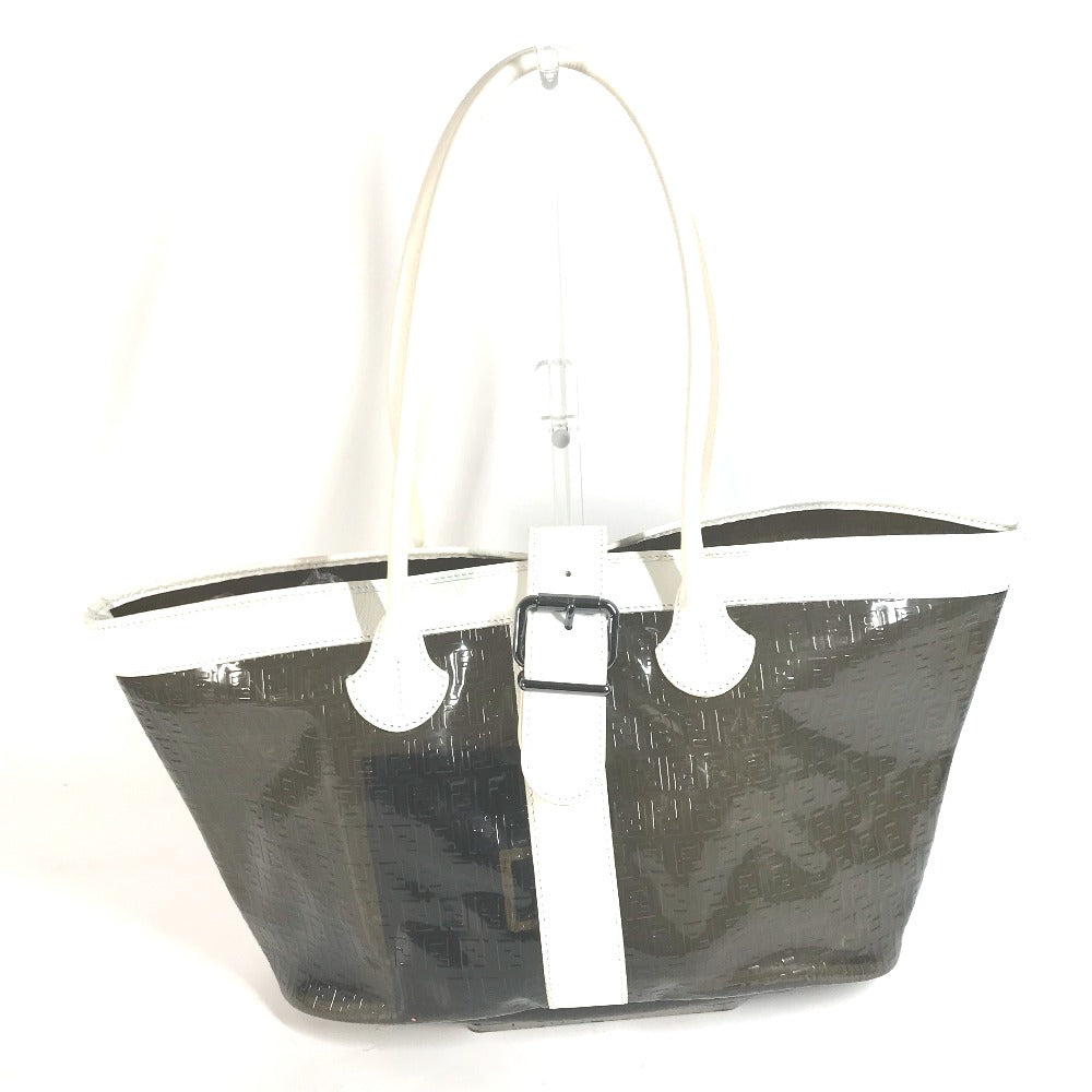 FENDI Tote Bag Plastics black Zucca Women