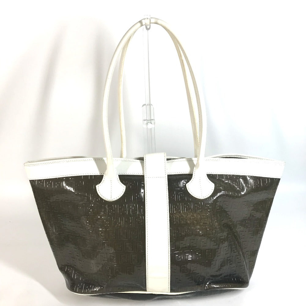 FENDI Tote Bag Plastics black Zucca Women