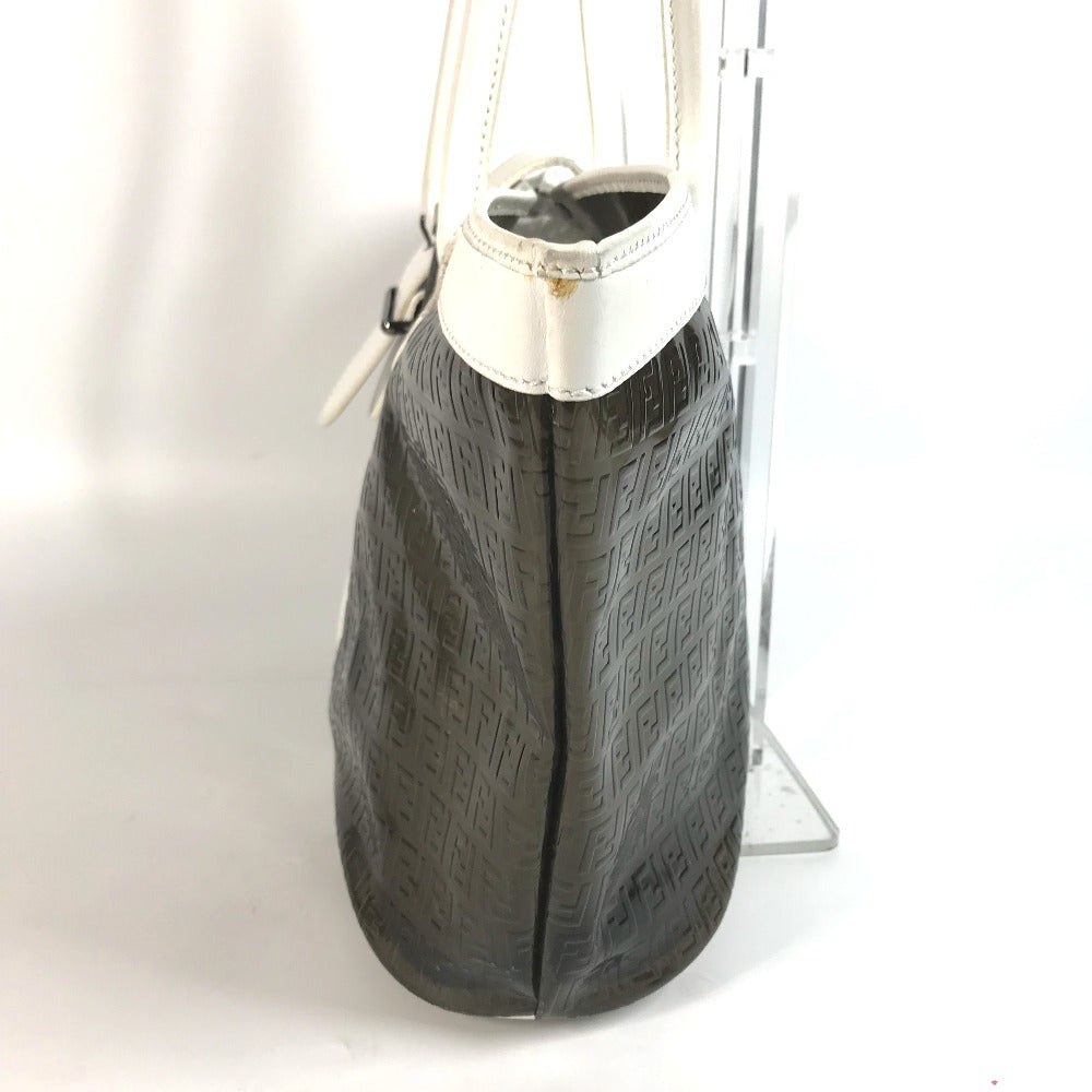 FENDI Tote Bag Plastics black Zucca Women