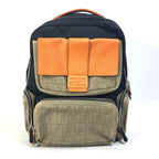 FENDI Backpack 7VZ048 Nylon / canvas black Backpack Zucca multi mens