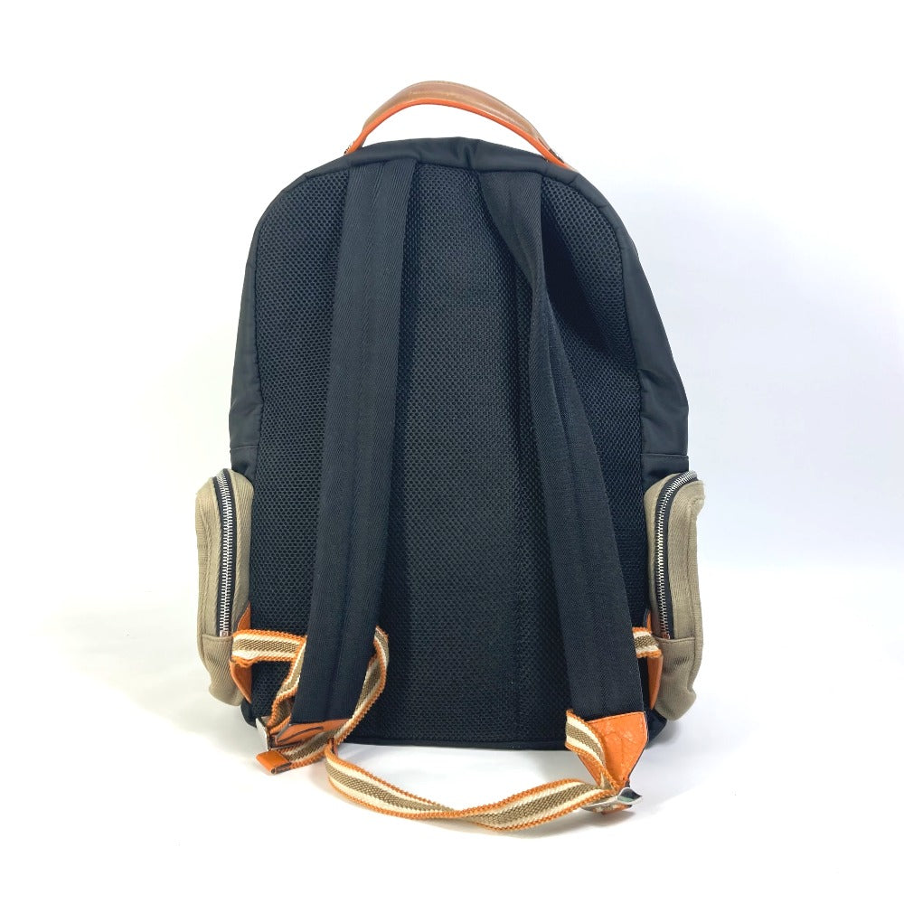 FENDI Backpack 7VZ048 Nylon / canvas black Backpack Zucca multi mens