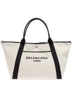 Balenciaga Biarritz Shopper Large Tote Bag Cream