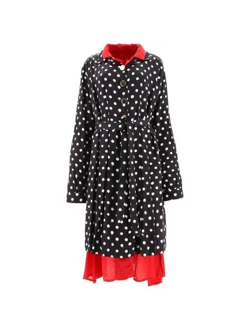 Balenciaga dot print reversible long dress