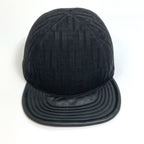 FENDI cap FZQ770 polyamide black Zucca unisex(Unisex)