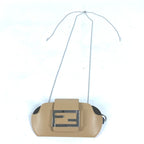 FENDI sunglasses 7AS069 leather beige FF logo sunglasses case