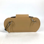 FENDI sunglasses 7AS069 leather beige FF logo sunglasses case