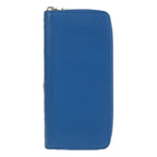 Louis Vuitton Zippy Wallet Blue Leather