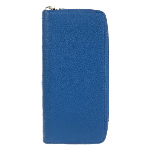 Louis Vuitton Zippy Wallet Blue Leather