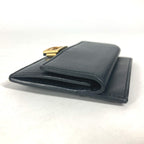 FENDI Card Case 8M0423 leather black name card holder Baguette Card Case Women