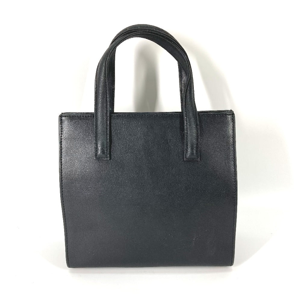 FENDI Tote Bag leather black vintage logo Women