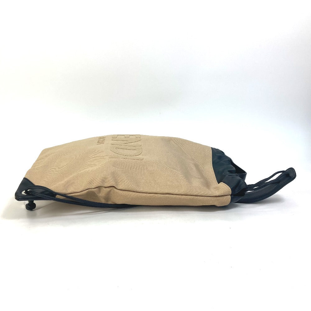 FENDI Backpack 7VZ057 Canvas / leather beige knapsack logo Women