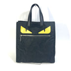 FENDI Tote Bag 7VA367 Nylon black Monster Bugs mens