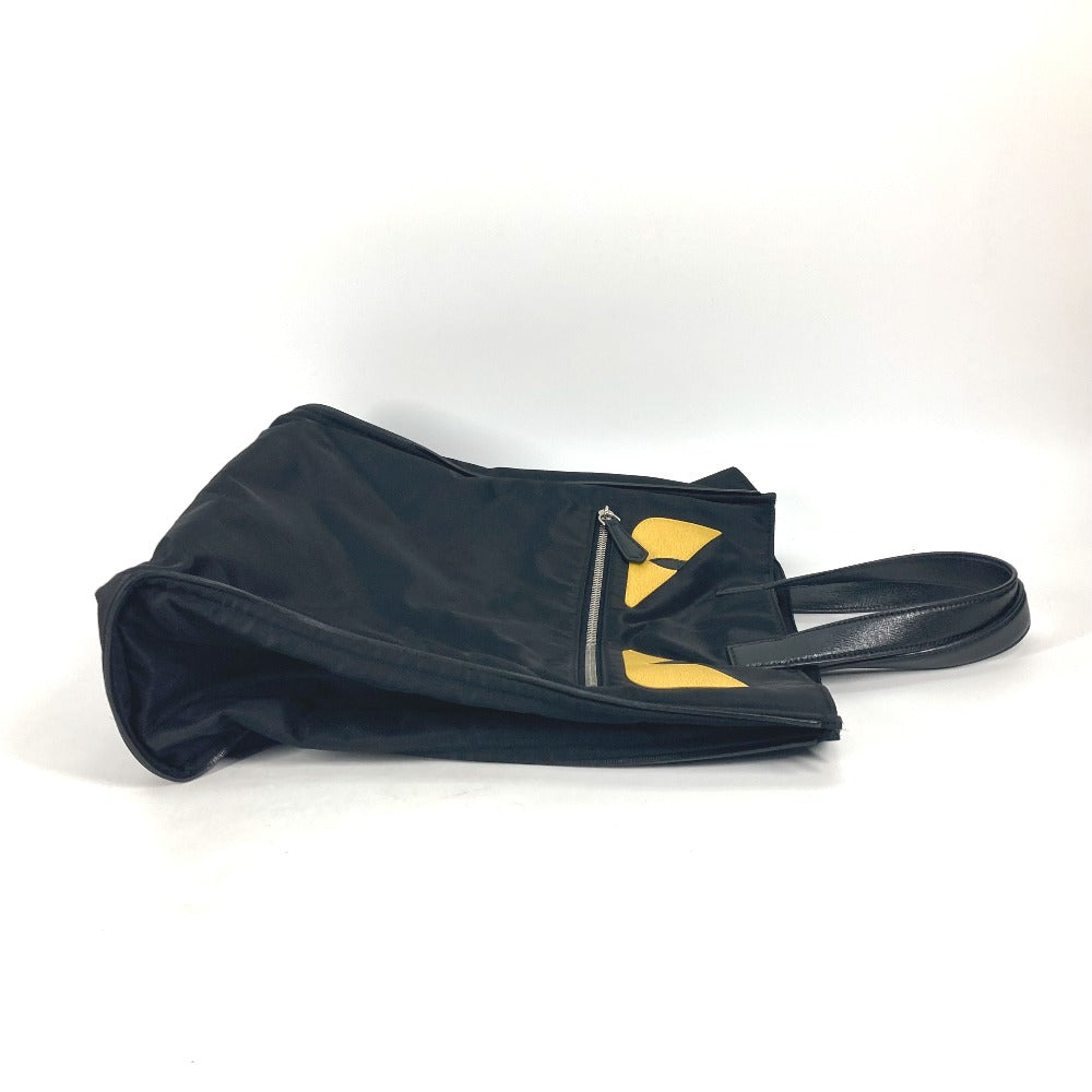 FENDI Tote Bag 7VA367 Nylon black Monster Bugs mens