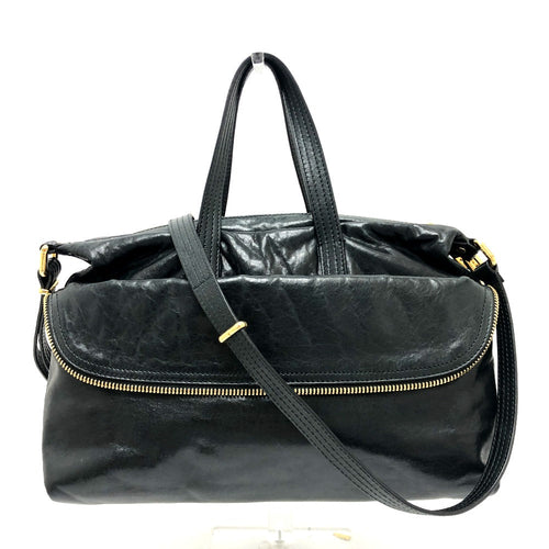 FENDI Business bag 8BT177 leather black Zip It mens