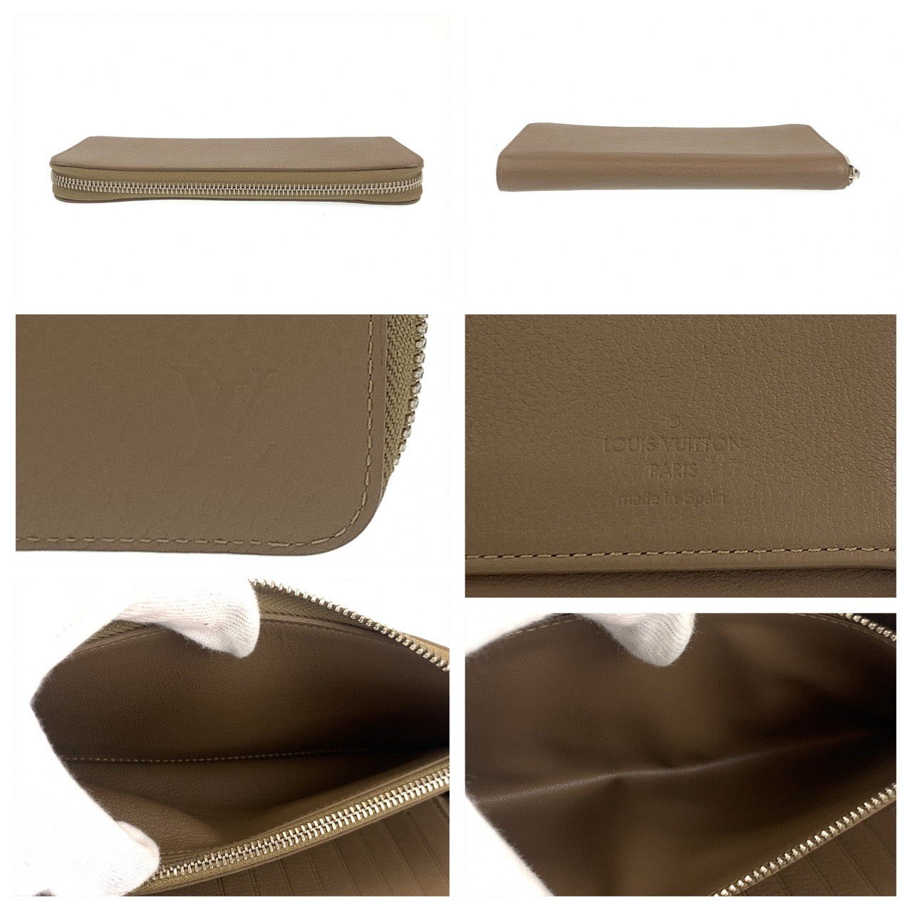 Louis Vuitton Taurillon Leather Zippy Wallet M58864