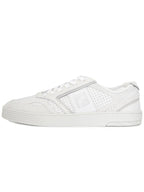 Fendi Step Leather Low Top Sneakers White