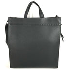 FENDI Tote Bag 7VA583 leather black shoulder bag shopper medium