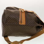 CELINE Macadam Canvas Backpack PVC Leather Brown  40328