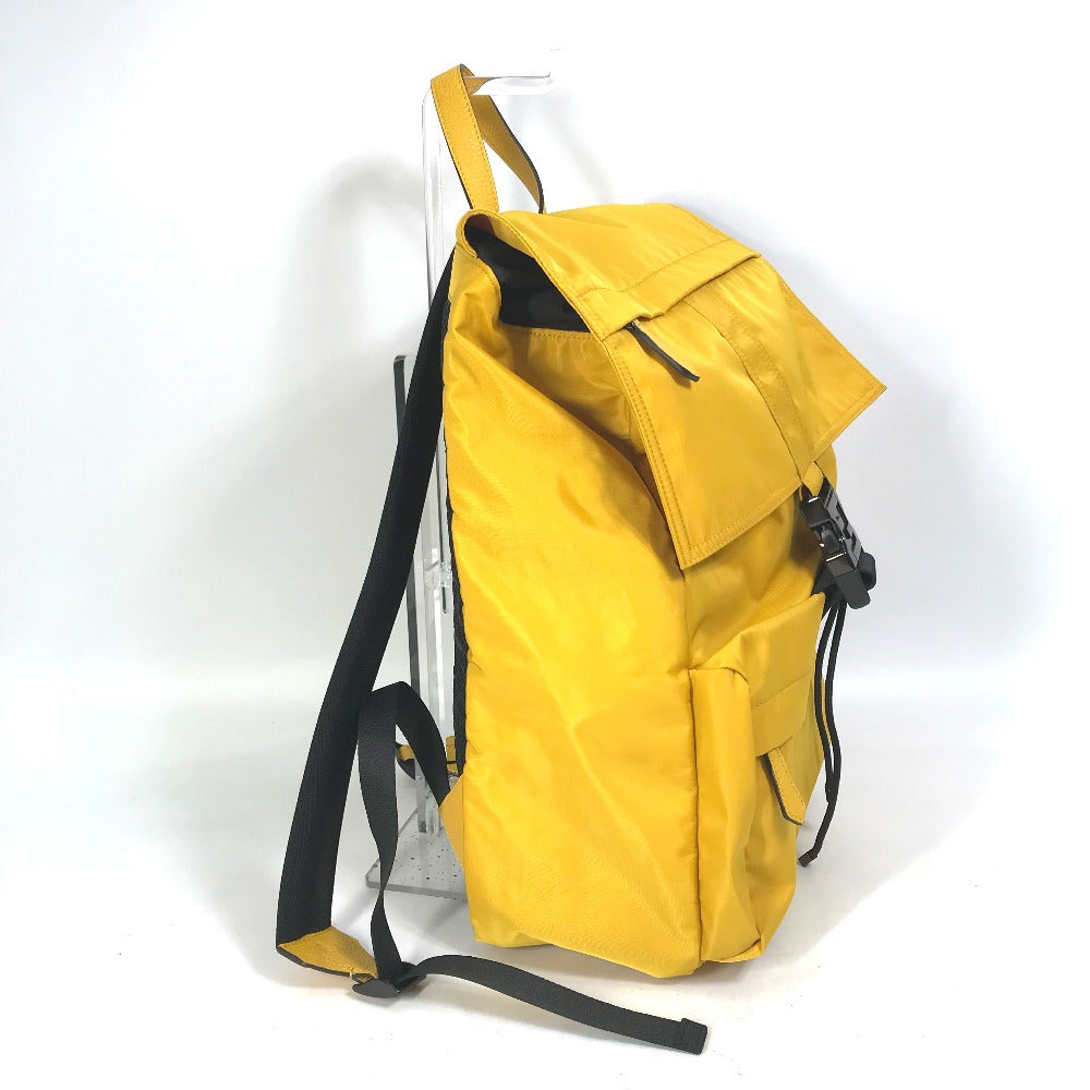 FENDI Backpack 7VZ066 Nylon / leather yellow Fendines mens