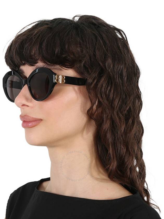 Balenciaga round frame logo sunglasses