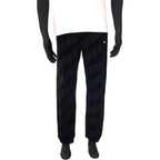 Fendi Zucca Velour Sweatpants Black Cotton