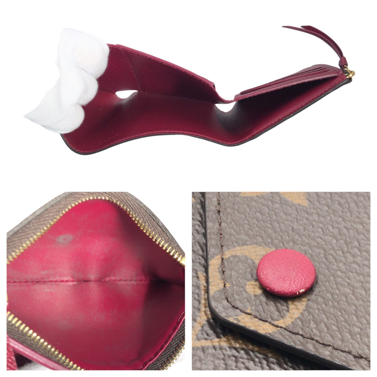 Louis Vuitton Monogram Victorine Wallet Brown PVC