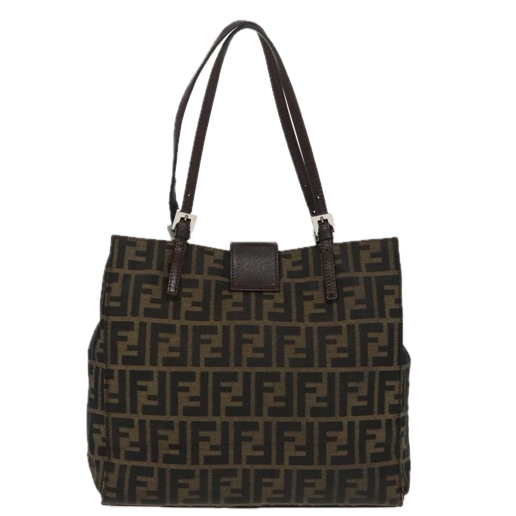 Fendi Mamma Baguette  Canvas Shoulder Bag ()