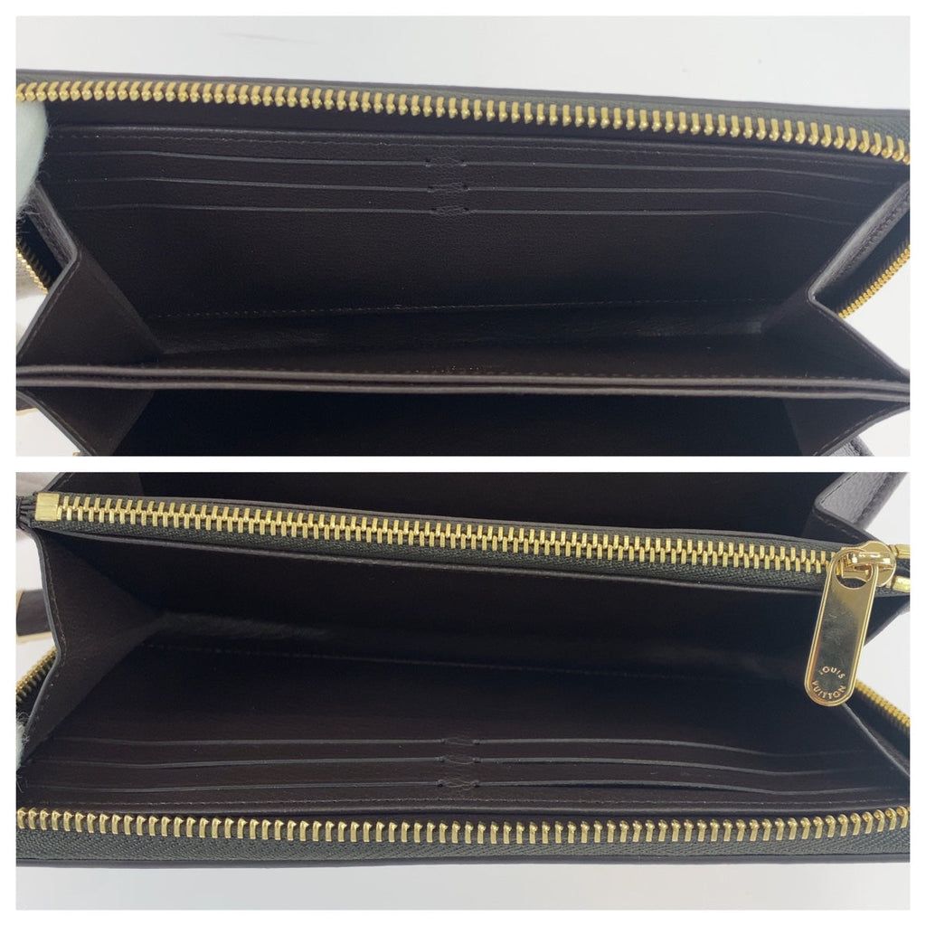 Louis Vuitton Monogram Zippy Wallet Python Brown