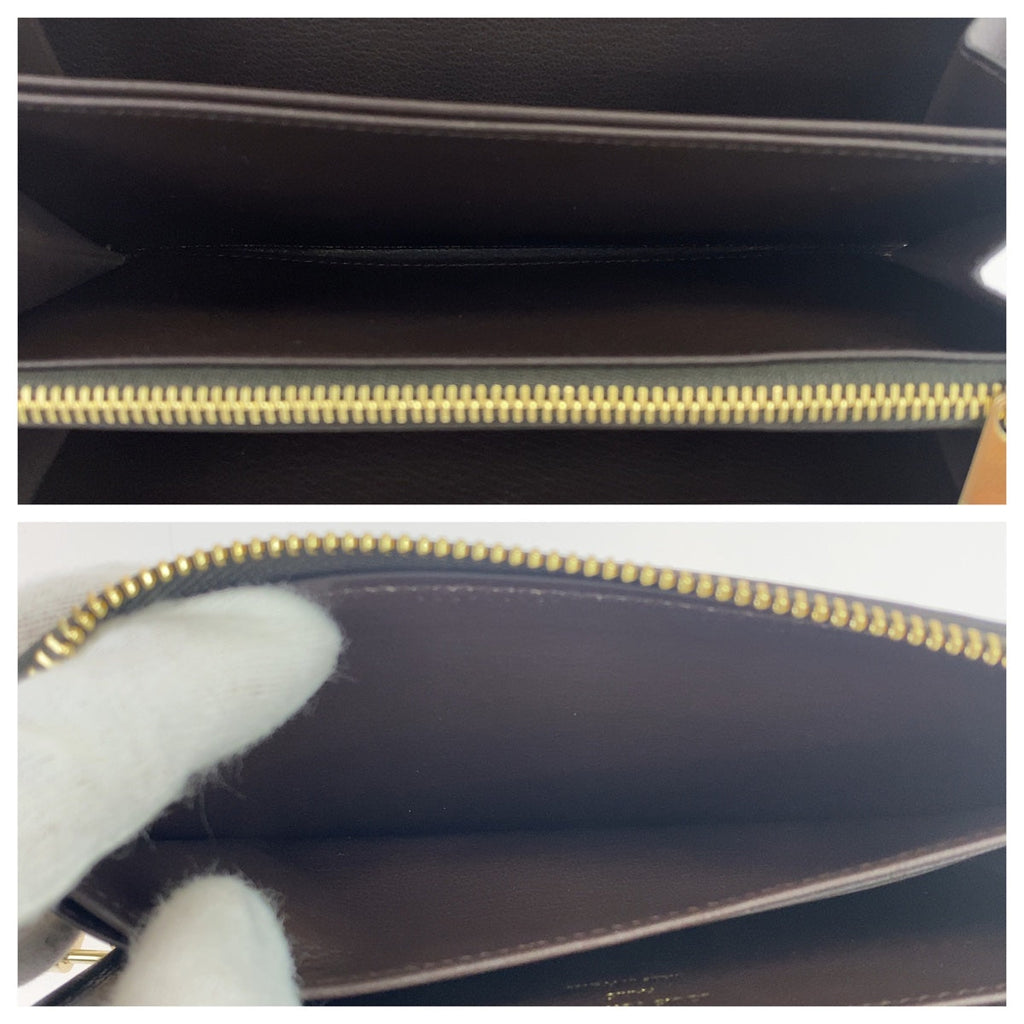Louis Vuitton Monogram Zippy Wallet Python Brown