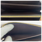 Louis Vuitton Monogram Zippy Wallet Python Brown