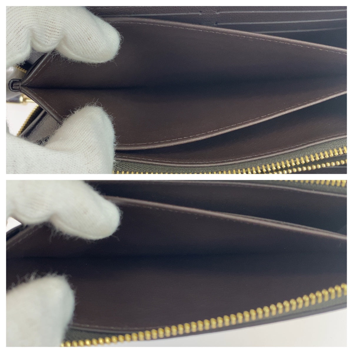 Louis Vuitton Monogram Zippy Wallet Python Brown