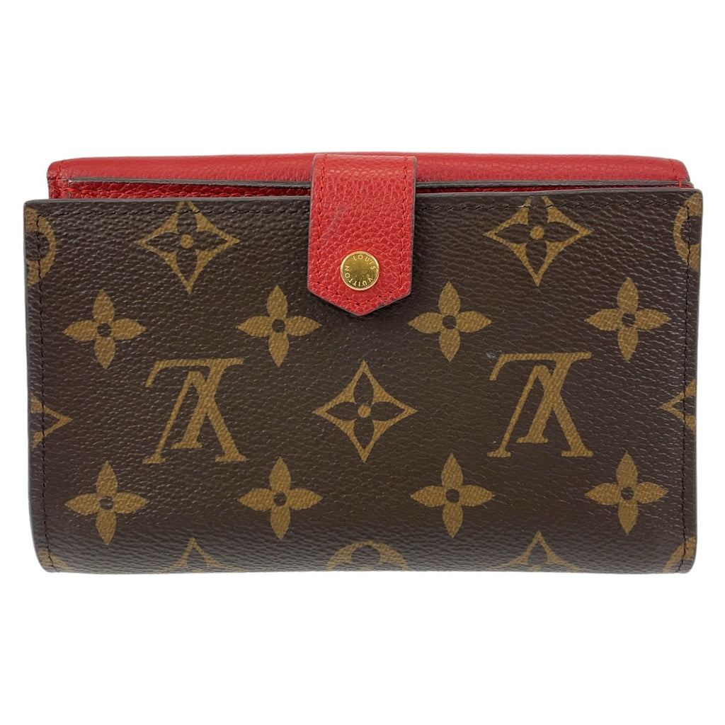 Louis Vuitton Monogram Compact Wallet Red M60140