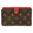 Louis Vuitton Monogram Compact Wallet Red M60140