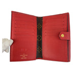 Louis Vuitton Monogram Compact Wallet Red M60140